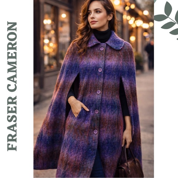 Fraser Cameron Jackets & Blazers - Vintage Scottish Mohair Wool Coat | Cape Fraser Cameron